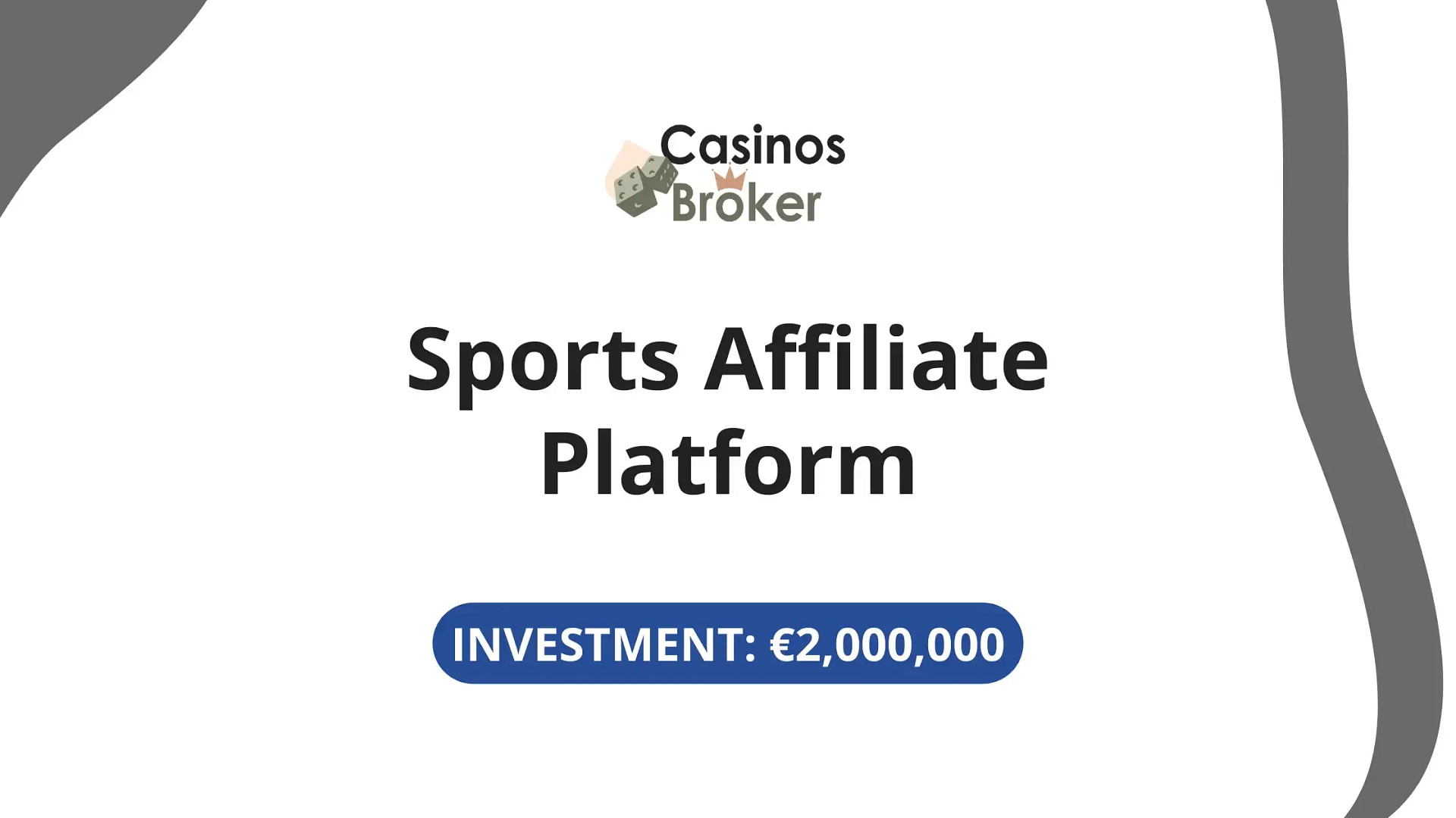 Sports Affiliate Platform - Investment €2,000,000